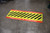Forklift Traffic Yield to Pedestrians with Red Border - Crosswalk Floor Sign