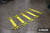 Blank Yellow with Pedestrian Icon/Hazard Lines - Crosswalk Kit