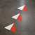 Wayfinding Floor Sign Arrow Heads - Two Color