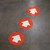 Arrow Wayfinding Floor Sign Dot