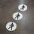 Pedestrian Wayfinding Floor Sign Dot