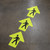 Pedestrian Wayfinding Floor Sign Arrows
