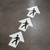 Pedestrian Wayfinding Floor Sign Arrows