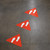 Footprints Wayfinding Floor Sign Arrow Heads