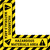 Hazardous Materials Area - Floor Sign Corner