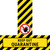 Keep Out - Quarantine - Floor Sign T's