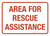 Area For Rescue Assistance Landscape - Wall Sign