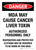 Danger: MDA May Cause Cancer Liver Toxin Portrait - Wall Sign
