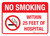 No Smoking Within 25 Feet Of Hospital Landscape - Wall Sign