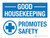 Good Housekeeping Promotes Safety Blue Landscape - Wall Sign