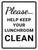 Please Help Keep Your Lunchroom Clean Portrait - Wall Sign
