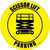 Scissor Lift Parking with Icon Yellow Circular - Floor Sign