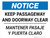 Notice: Keep Passageway and Doorway Clear Bilingual (Spanish) - Wall Sign