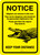 Notice: Alligators Are Common In This Area - Keep Your Distance Portrait - Wall Sign