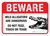 Beware: Wild Alligators Are Dangerous - Do Not Feed Touch or Tease Landscape - Wall Sign