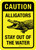 Caution: Alligators - Stay Out Of The Water Portrait - Wall Sign