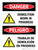 Danger: Demolition Work In Progress Bilingual Spanish Portrait - Wall Sign