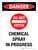 Danger: Do Not Enter - Chemical Spray In Progress Portrait - Wall Sign