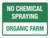No Chemical Spraying: Organic Farm Landscape - Wall Sign