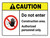 Caution: ANSI Do Not Enter - Construction Area - Authorized Personnel Only Landscape - Wall Sign