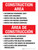 Construction Area Rules - Bilingual Spanish Portrait - Wall Sign