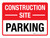 Construction Site - Parking Landscape - Wall Sign