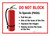 Do Not Block - Operation Instruction with Icon - Wall Sign