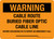 Warning: Cable Route Buried Fiber Optic Cable Line Landscape - Wall Sign