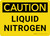 Caution: Liquid Nitrogen Landscape - Wall Sign