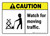 Caution: Watch for Moving Traffic ANSI Landscape - Wall Sign