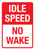 Idle Speed: No Wake Portrait - Wall Sign