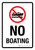 No Boating Portrait - Wall Sign