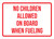 No Children Allowed On Board When Fueling Landscape - Wall Sign