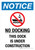 Notice: No Docking This Dock Is Under Construction Portrait - Wall Sign