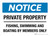 Notice: Private Property Fishing Swimming And Boating By Members Only Landscape - Wall Sign