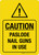 Caution Paslode Nail Guns In Use - Wall Sign