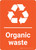 Organic Waste Orange Portrait - Wall Sign