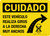 Caution This Vehicle Makes Wide Right Turns Spanish Landscape - Wall Sign