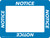 OSHA Notice - Rectangular Floor Sign Frame