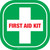 First Aid Kit - Rounded Square Floor Sign