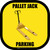 Pallet Jack Parking with Image - Rounded Square Floor Sign