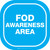 FOD Awareness Area - Rounded Square Floor Sign