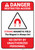 Danger: Restricted Access - Strong Magnetic Field/Magnet Is Always On ANSI - Wall Sign