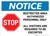 Notice: STOP - Restricted Area Authorized Personnel Only Landscape - Wall Sign