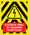 Electrical Panel 36" Clearance Do Not Block Yellow/Black Hazard Portrait - Large Floor Sign