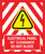Electrical Panel 36" Clearance Do Not Block Red/White Hazard Portrait - Large Floor Sign