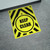 Keep Clear Yellow/Black Hazard Portrait - Large Floor Sign