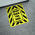 Do Not Block This Door Yellow/Black Hazard Portrait - Large Floor Sign