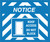 Notice: Roof Access Do Not Block Landscape - Large Floor Sign