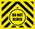 Do Not Block Yellow/Black Hazard Landscape - Large Floor Sign